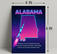 Alabama A Journey Through History and Innovation Poster PosterGoat