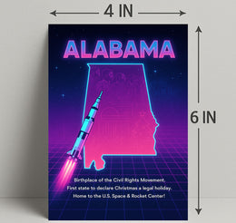 Alabama A Journey Through History and Innovation Poster PosterGoat