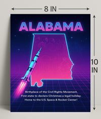 Alabama A Journey Through History and Innovation Poster PosterGoat
