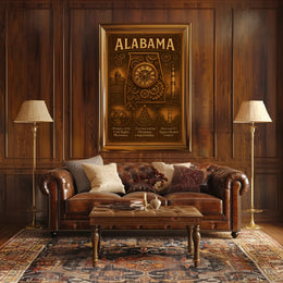 Alabama A State Of Historical Poster PosterGoat