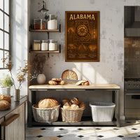Alabama A State Of Historical Poster PosterGoat