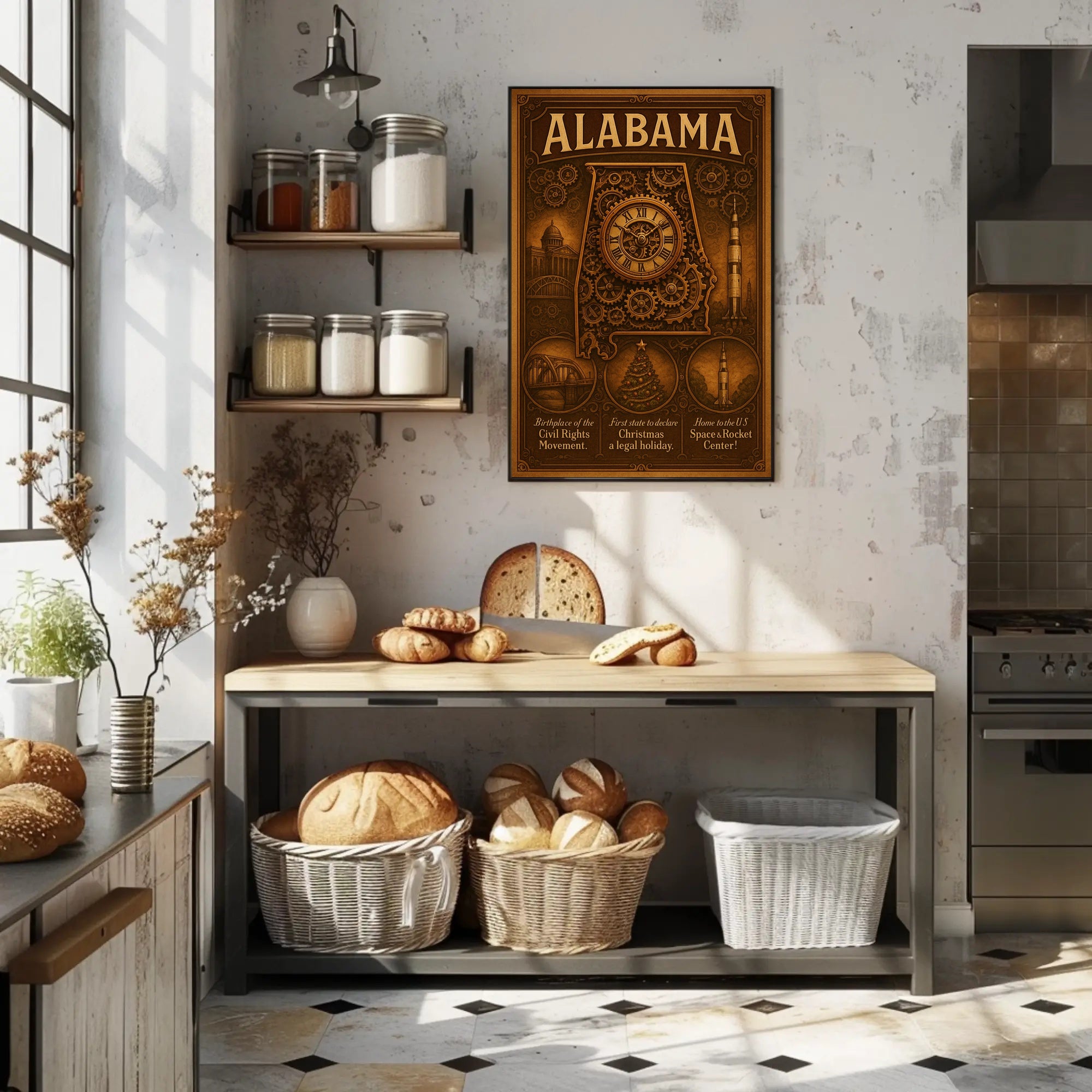 Alabama A State Of Historical Poster PosterGoat