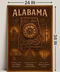 Alabama A State Of Historical Poster PosterGoat
