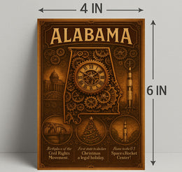 Alabama A State Of Historical Poster PosterGoat