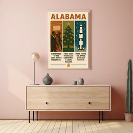 Alabama A State of Firsts Poster PosterGoat