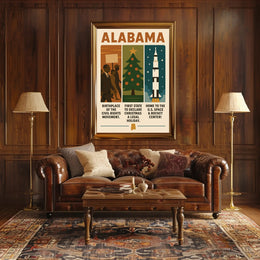 Alabama A State of Firsts Poster PosterGoat