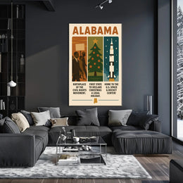 Alabama A State of Firsts Poster PosterGoat