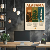 Alabama A State of Firsts Poster PosterGoat