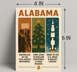 Alabama A State of Firsts Poster PosterGoat