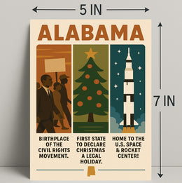 Alabama A State of Firsts Poster PosterGoat