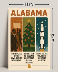 Alabama A State of Firsts Poster PosterGoat