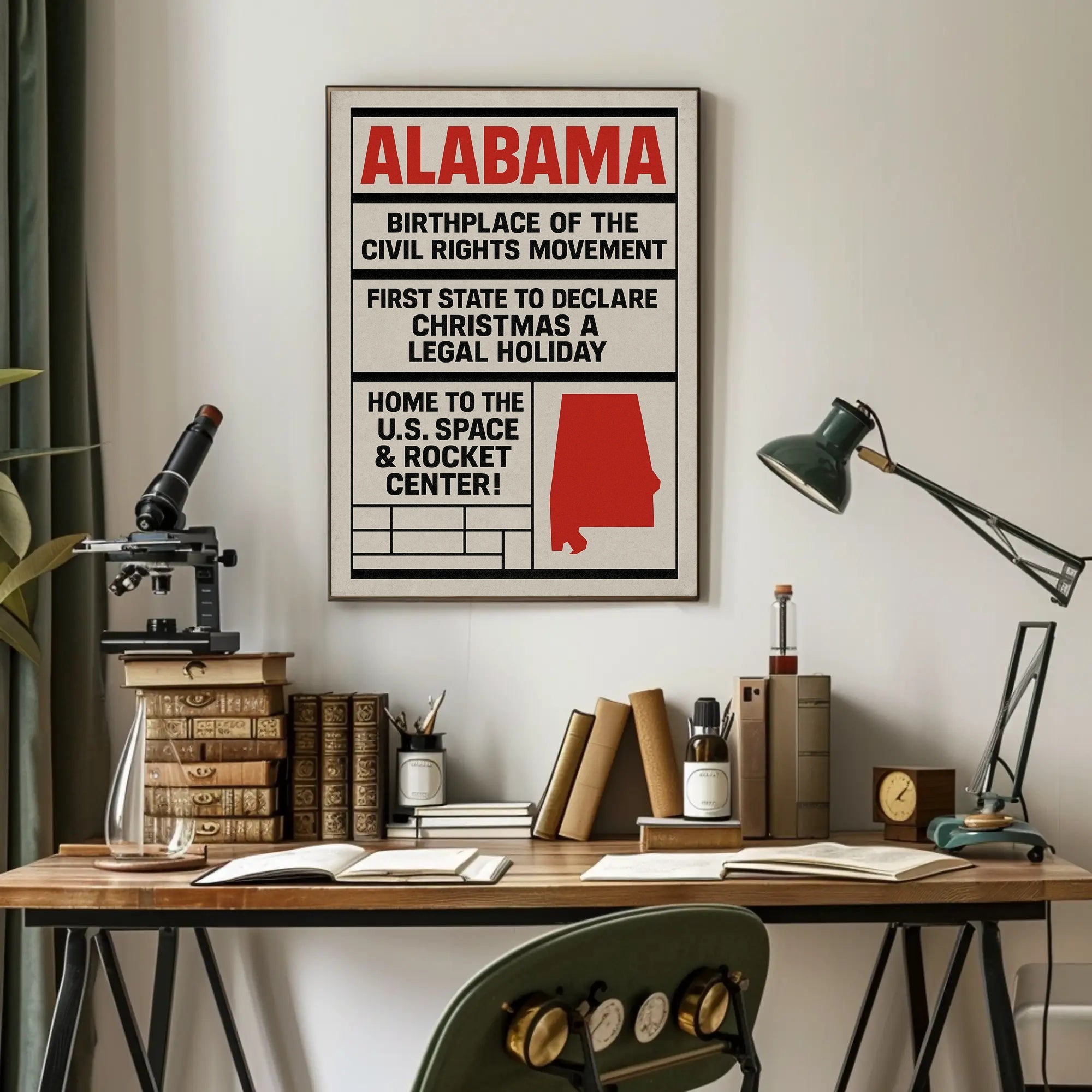 Alabama A State of Historical Significance Poster PosterGoat