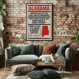 Alabama A State of Historical Significance Poster PosterGoat