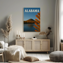 Alabama Autumn Tranquil Beauty Travel Poster PosterGoat