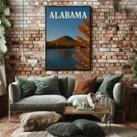 Alabama Autumn Tranquil Beauty Travel Poster PosterGoat