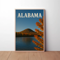 Alabama Autumn Tranquil Beauty Travel Poster PosterGoat