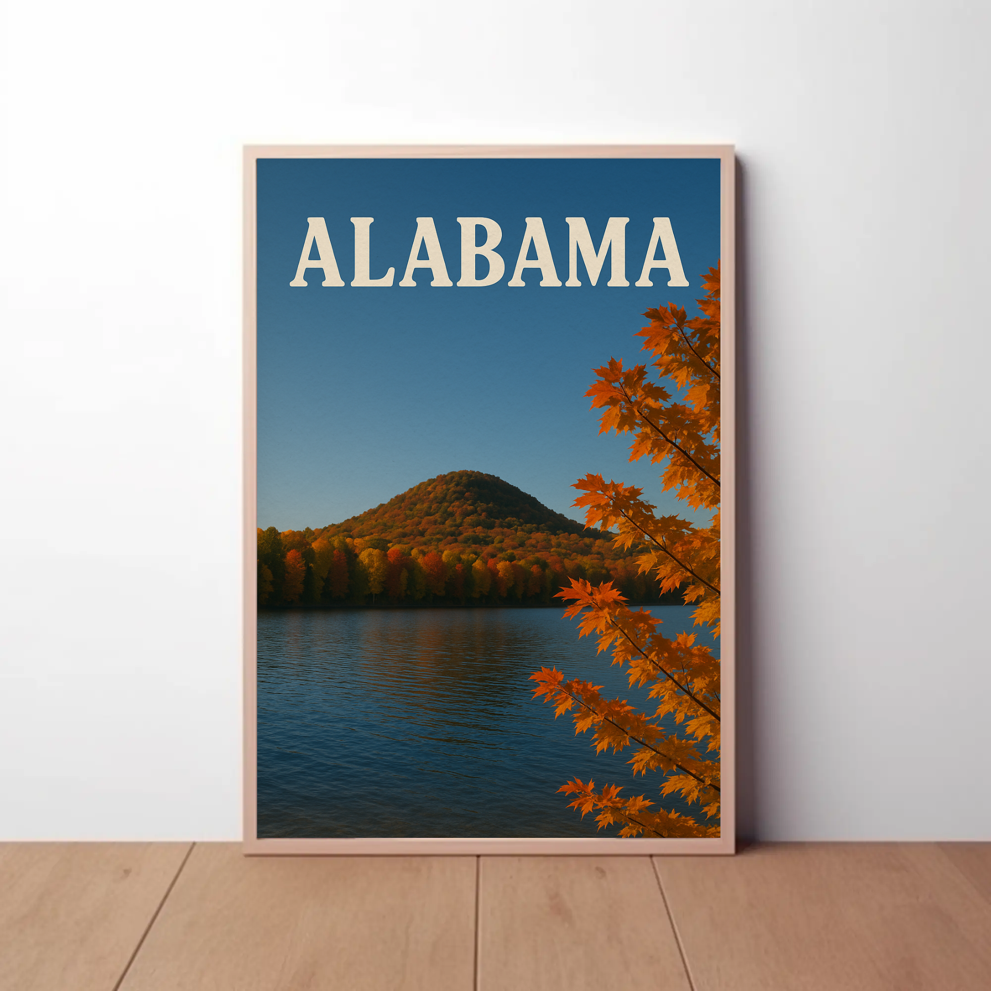 Alabama Autumn Tranquil Beauty Travel Poster PosterGoat