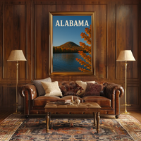 Alabama Autumn Tranquil Beauty Travel Poster PosterGoat