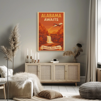 Alabama Awaits: Explore Noccalula's Beauty Travel Poster PosterGoat