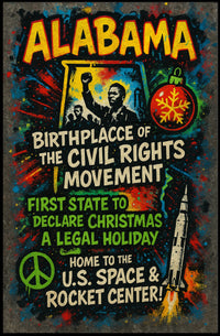 Alabama Birthplace of the Civil Rights Movement Poster PosterGoat