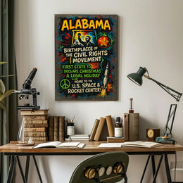 Alabama Birthplace of the Civil Rights Movement Poster PosterGoat