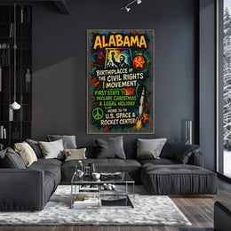 Alabama Birthplace of the Civil Rights Movement Poster PosterGoat