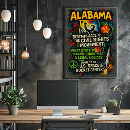 Alabama Birthplace of the Civil Rights Movement Poster PosterGoat