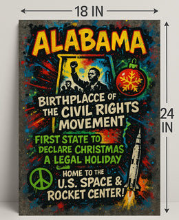 Alabama Birthplace of the Civil Rights Movement Poster PosterGoat