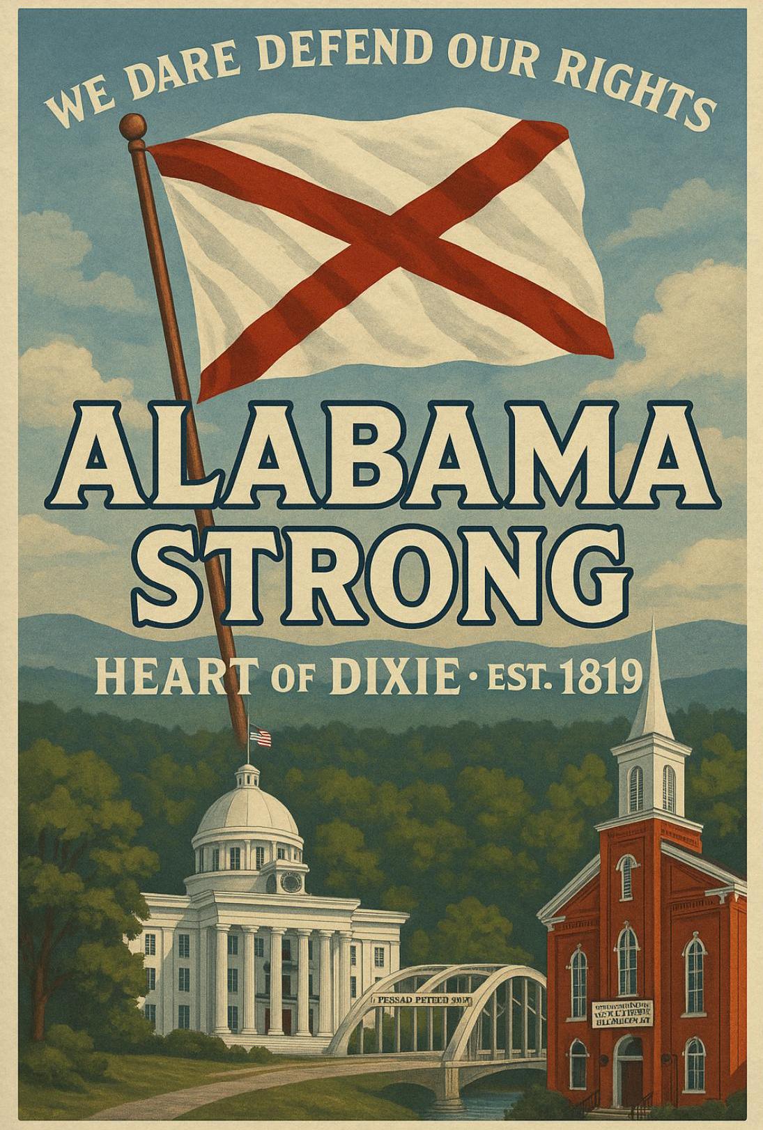 Alabama Heritage Celebration Cultural Poster PosterGoat