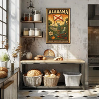 Alabama Heritage Travel Poster PosterGoat