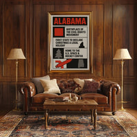 Alabama Highlights Poster Wall Art Print PosterGoat