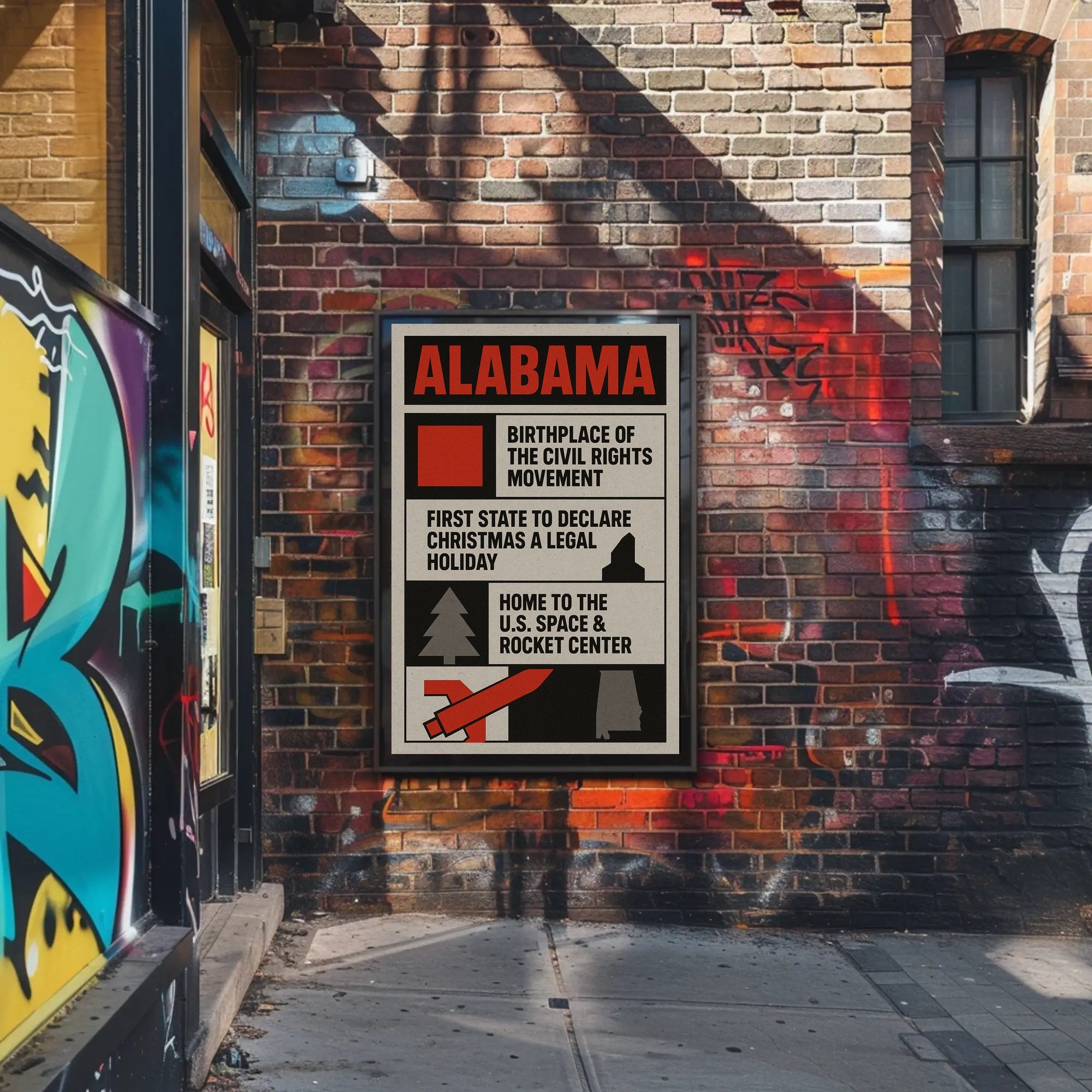 Alabama Highlights Poster Wall Art Print PosterGoat