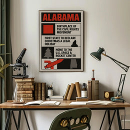 Alabama Highlights Poster Wall Art Print PosterGoat