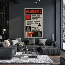 Alabama Highlights Poster Wall Art Print PosterGoat