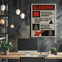 Alabama Highlights Poster Wall Art Print PosterGoat