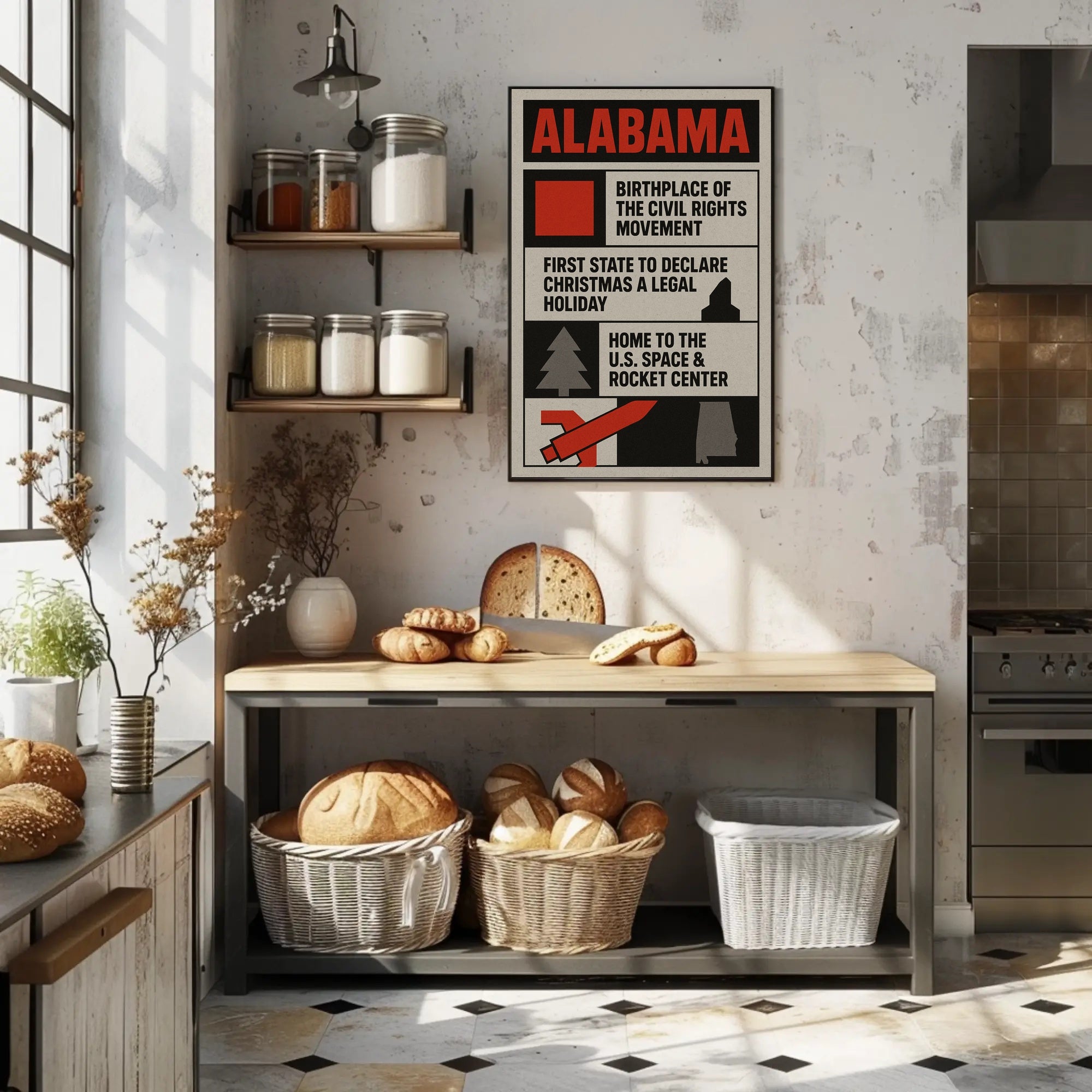 Alabama Highlights Poster Wall Art Print PosterGoat