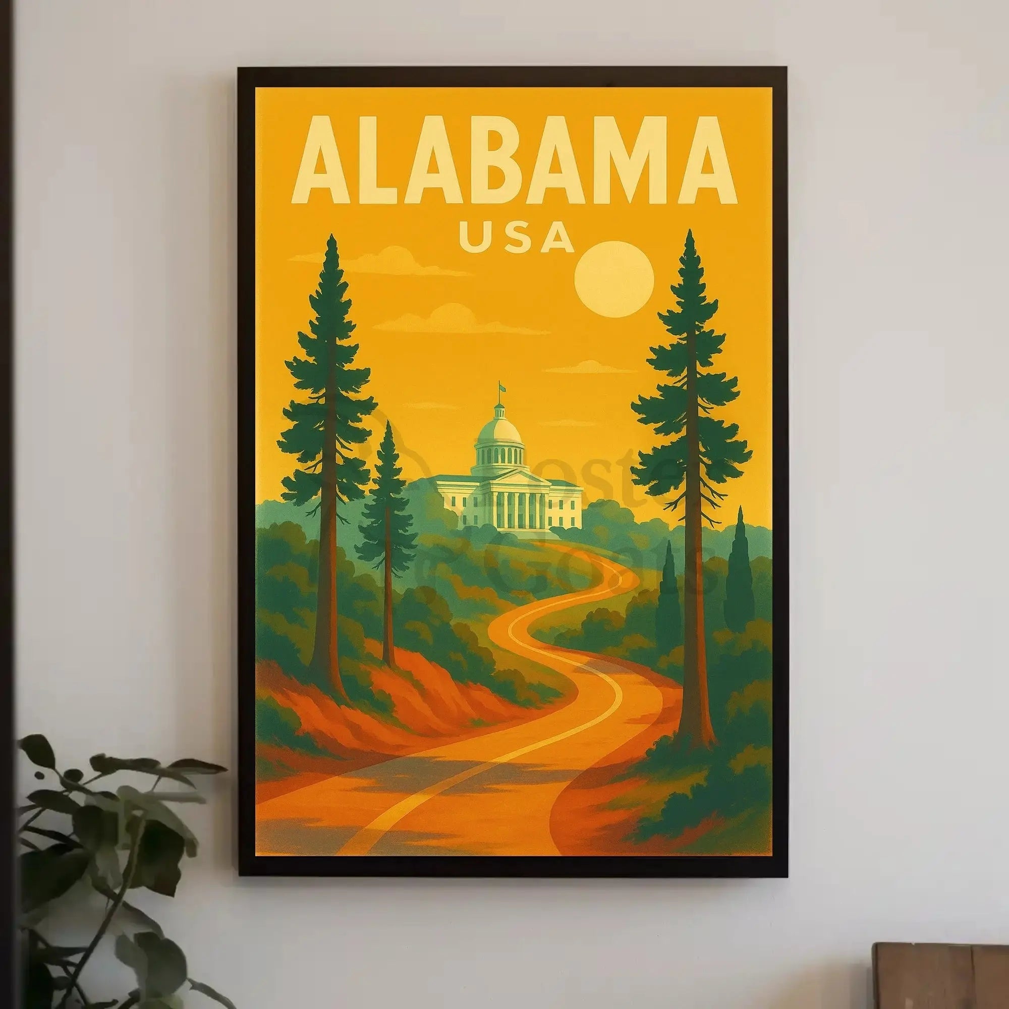 Alabama State Capitol Journey Travel Poster PosterGoat