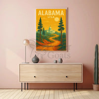 Alabama State Capitol Journey Travel Poster PosterGoat