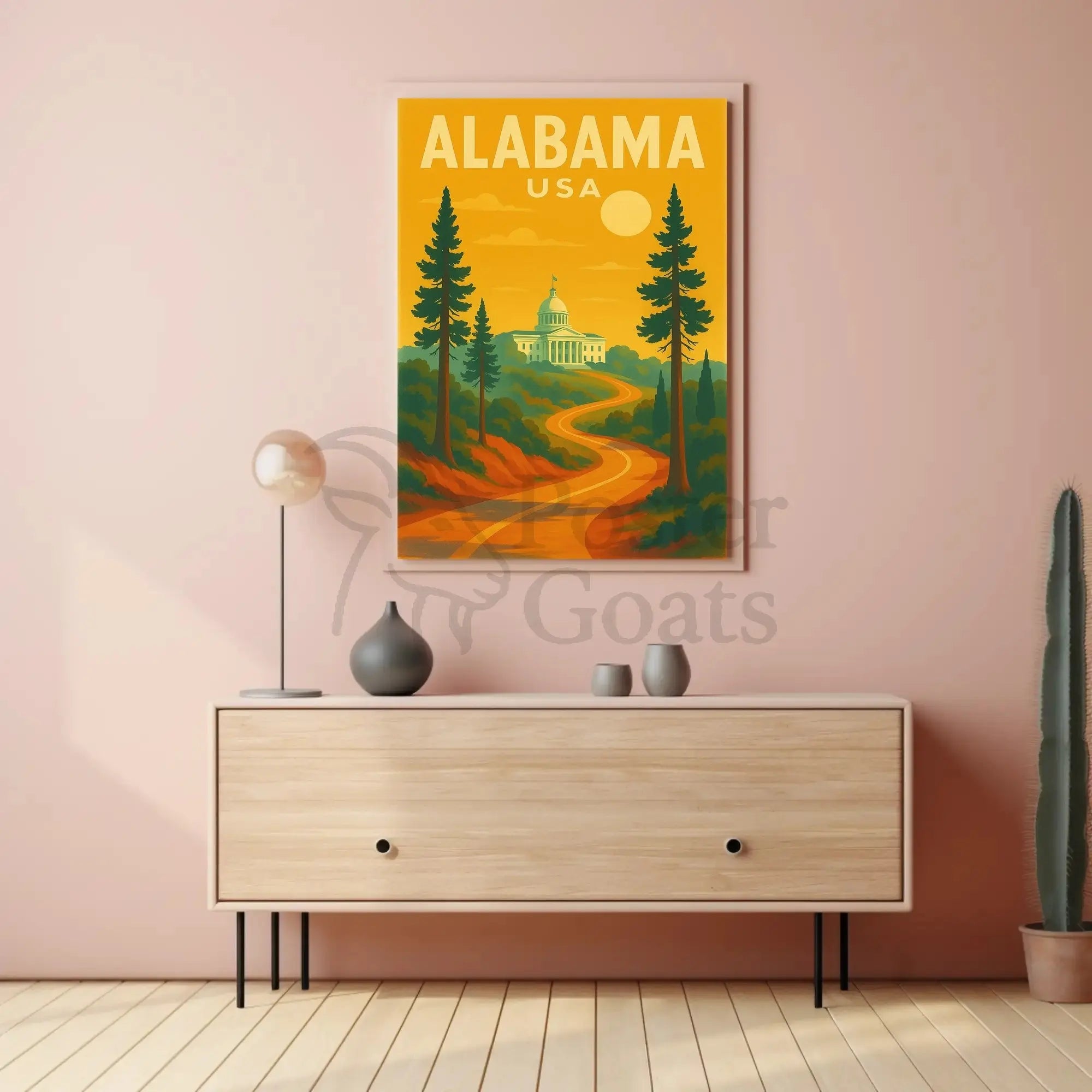 Alabama State Capitol Journey Travel Poster PosterGoat