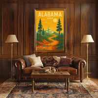 Alabama State Capitol Journey Travel Poster PosterGoat