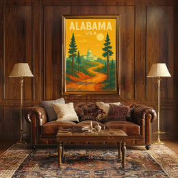 Alabama State Capitol Journey Travel Poster PosterGoat