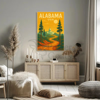 Alabama State Capitol Journey Travel Poster PosterGoat