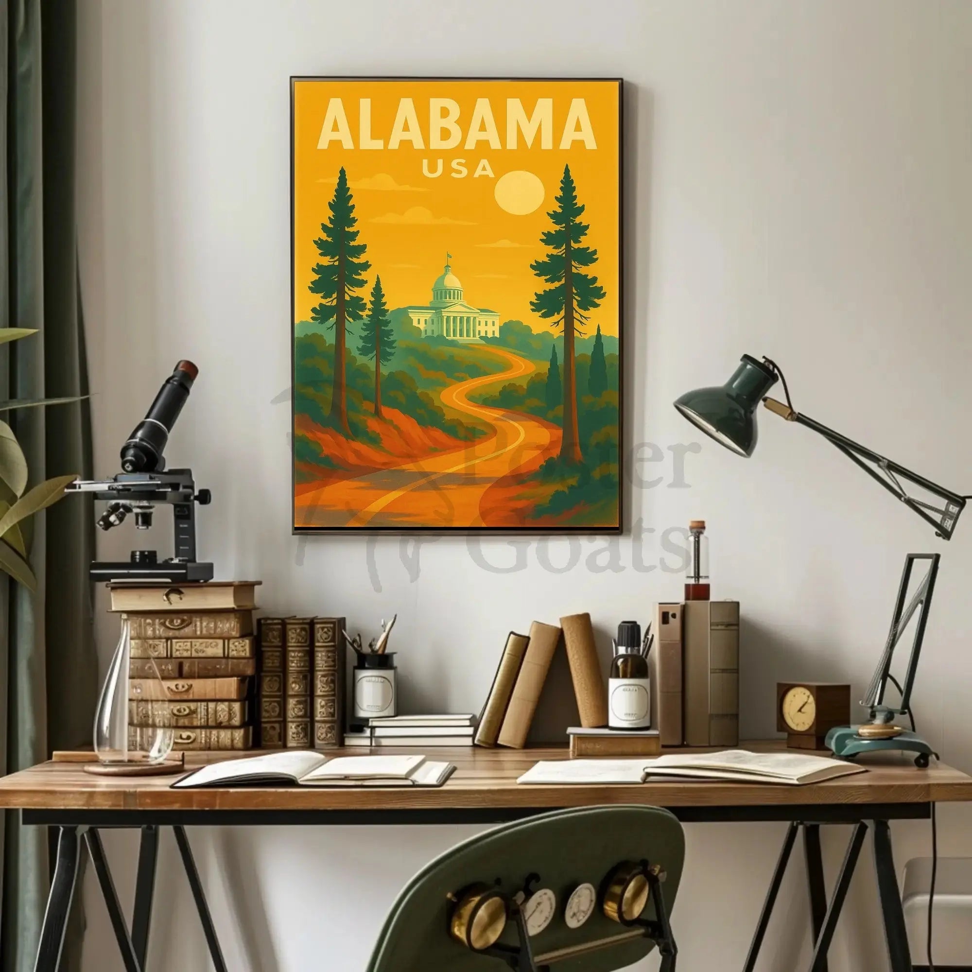 Alabama State Capitol Journey Travel Poster PosterGoat