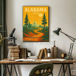 Alabama State Capitol Journey Travel Poster PosterGoat