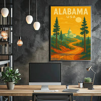 Alabama State Capitol Journey Travel Poster PosterGoat