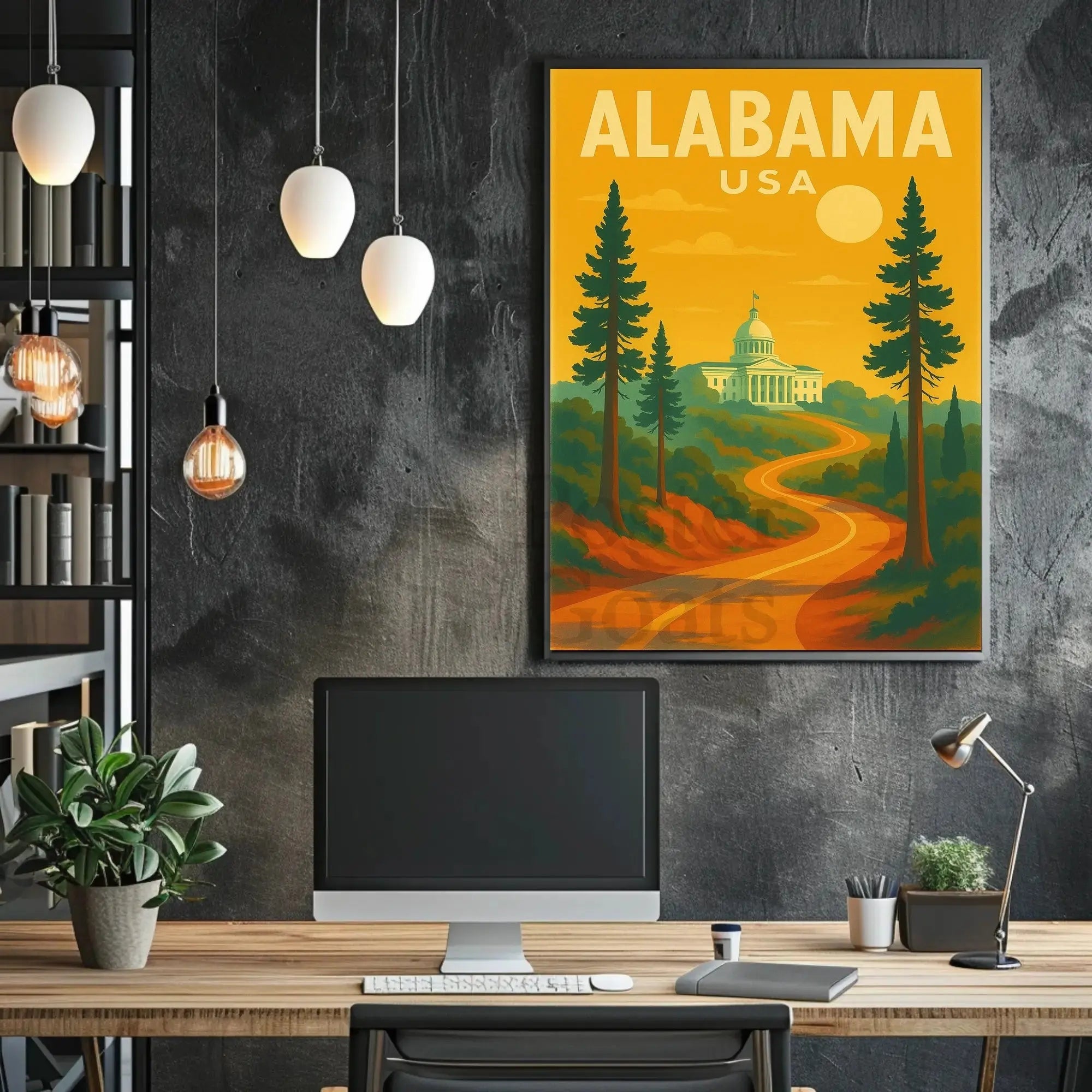 Alabama State Capitol Journey Travel Poster PosterGoat