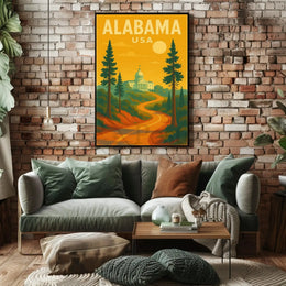 Alabama State Capitol Journey Travel Poster PosterGoat