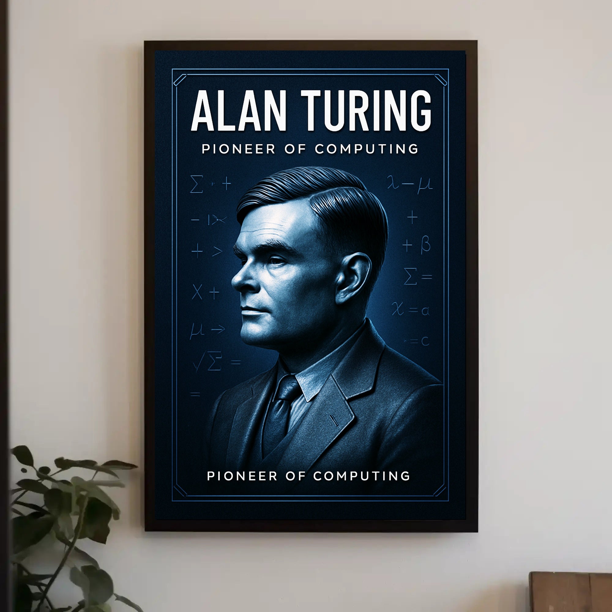 Alan Turing Pioneer of Computing Poster PosterGoat