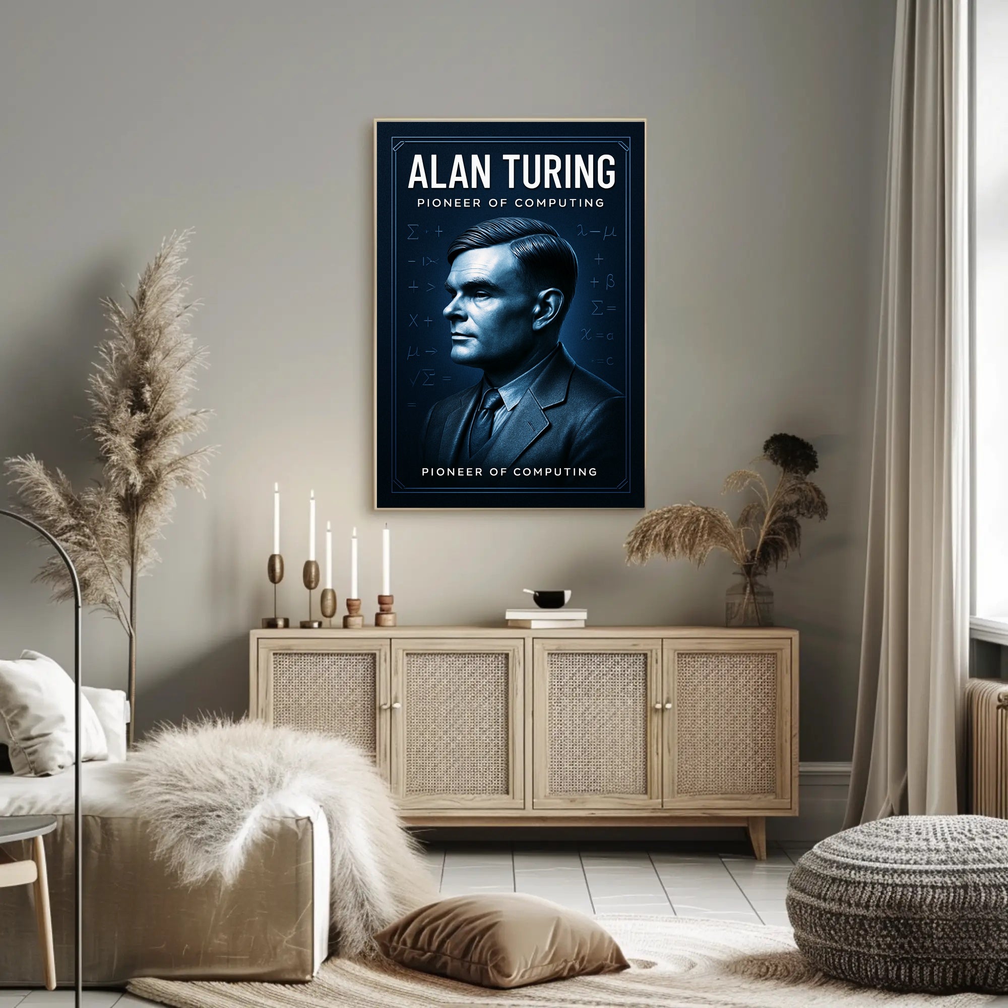 Alan Turing Pioneer of Computing Poster PosterGoat