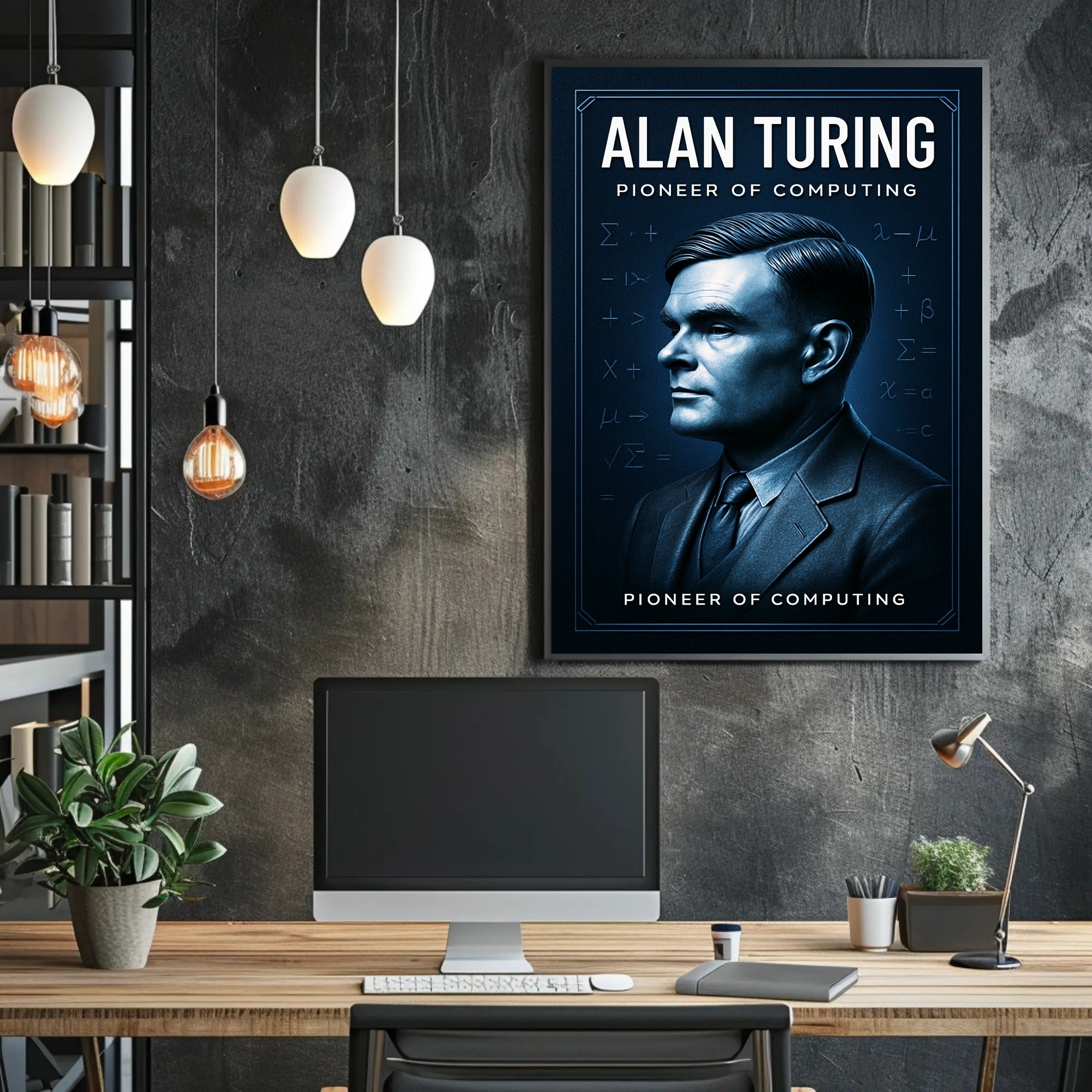 Alan Turing Pioneer of Computing Poster PosterGoat